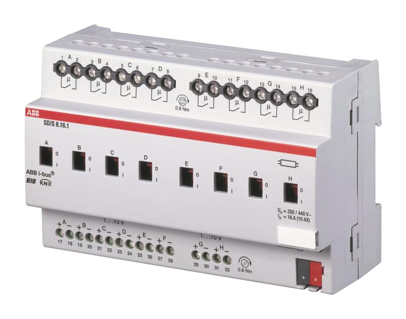 2CDG110081R0011 SD/S8.16.1 SWITCH-/DIM ACT, 8F, 16A,MDRC ABB