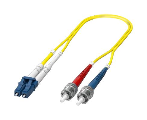1115596 FIBRE CABLE, LC DUPLEX-ST DUPLEX, SM, 1M PHOENIX CONTACT