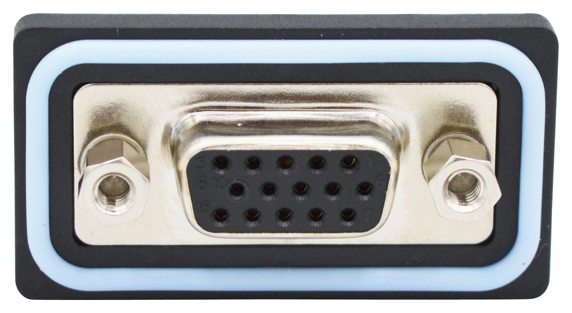 HDF-V15-213L012 HD-D SUB CONN, RCPT, DE, 15POS, SOLDER NORCOMP