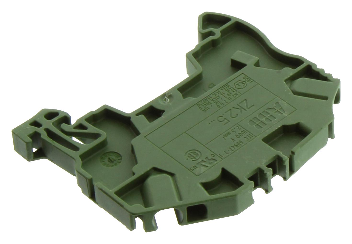 1SNK705061R0000 TERMINAL BLOCK, DINRAIL, 2POS, 12AWG ENTRELEC - TE CONNECTIVITY