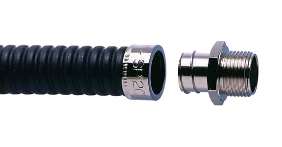 SP16/M16/A CONDUIT CONNECTOR, STRAIGHT, BRASS, 16MM ABB - ADAPTAFLEX