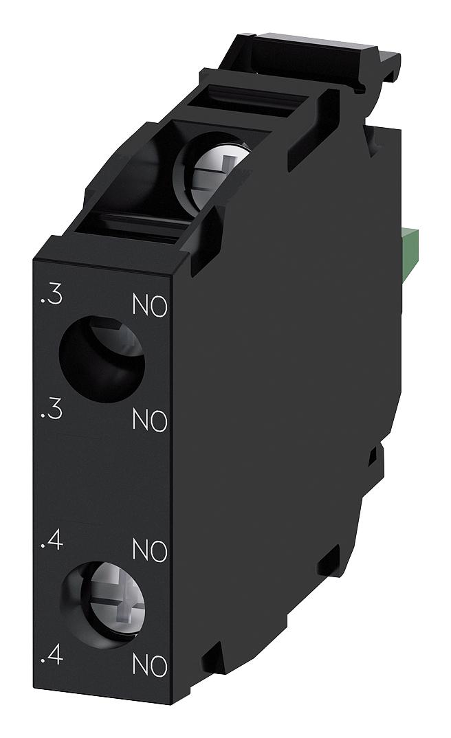 3SU1400-1AA10-1NA0 SW CONTACT BLOCK, 2P, 10A, 110VAC, SCREW SIEMENS