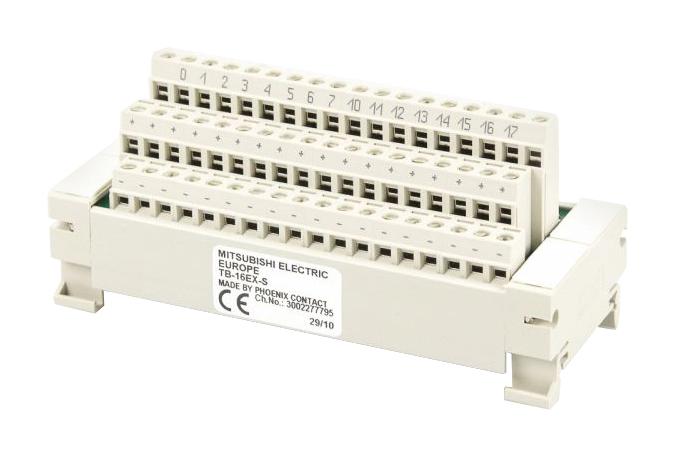 TB-16EX-S TERMINAL BLOCK, 16 I/P, SCREW, PLC MITSUBISHI