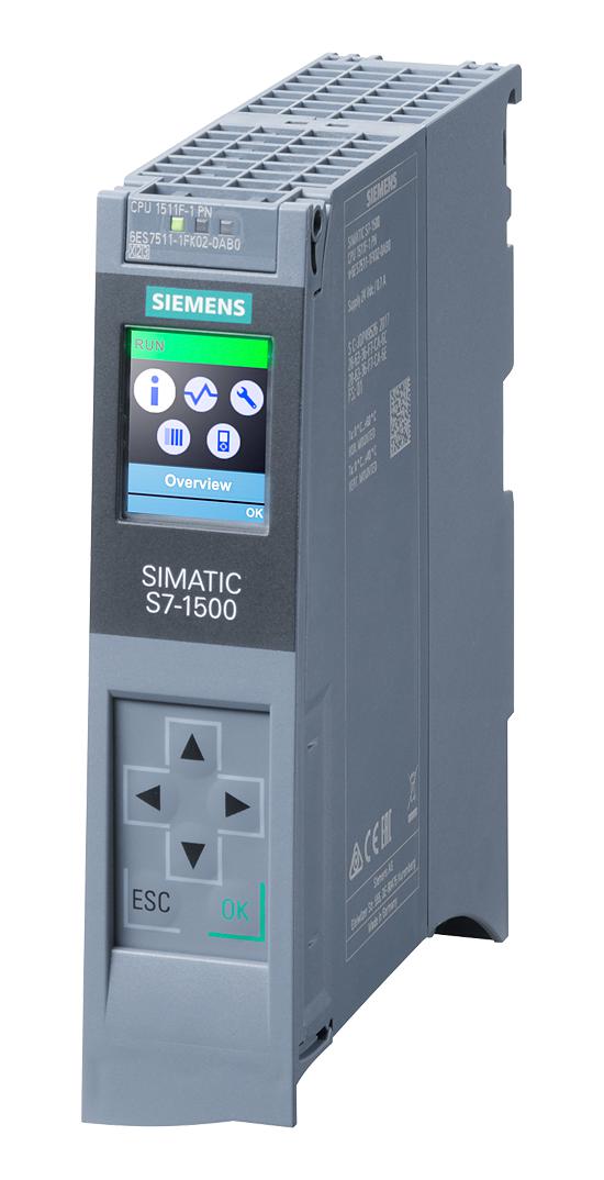 6AG1511-1FK02-2AB0 PLC PROGRAMMER, 2 X RJ45 INTERFACE, 24V SIEMENS