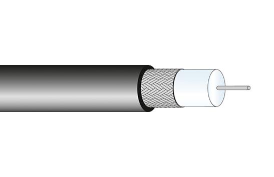 22510368 COAX CABLE WIRE, 6.1MM, 75 OHM, 1M HUBER+SUHNER