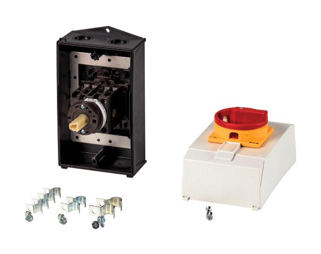 T0-3-15680/I2H/MBS/SVB 20A, 3 POL+N+1NO/1NC, MBS, RED/YELL HAND EATON MOELLER