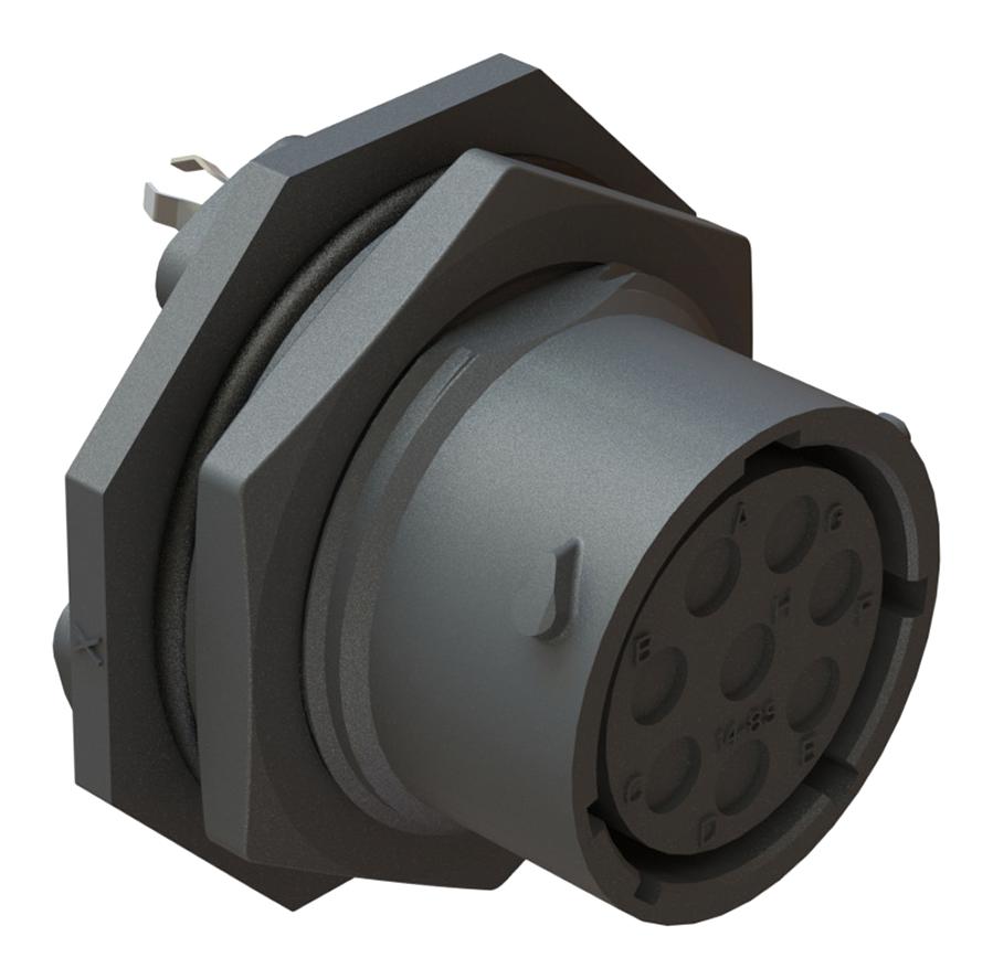 RTS714ND12S0332 CIRCULAR CONNECTOR, 12POS, RCPT, JAM NUT AMPHENOL SINE/TUCHEL