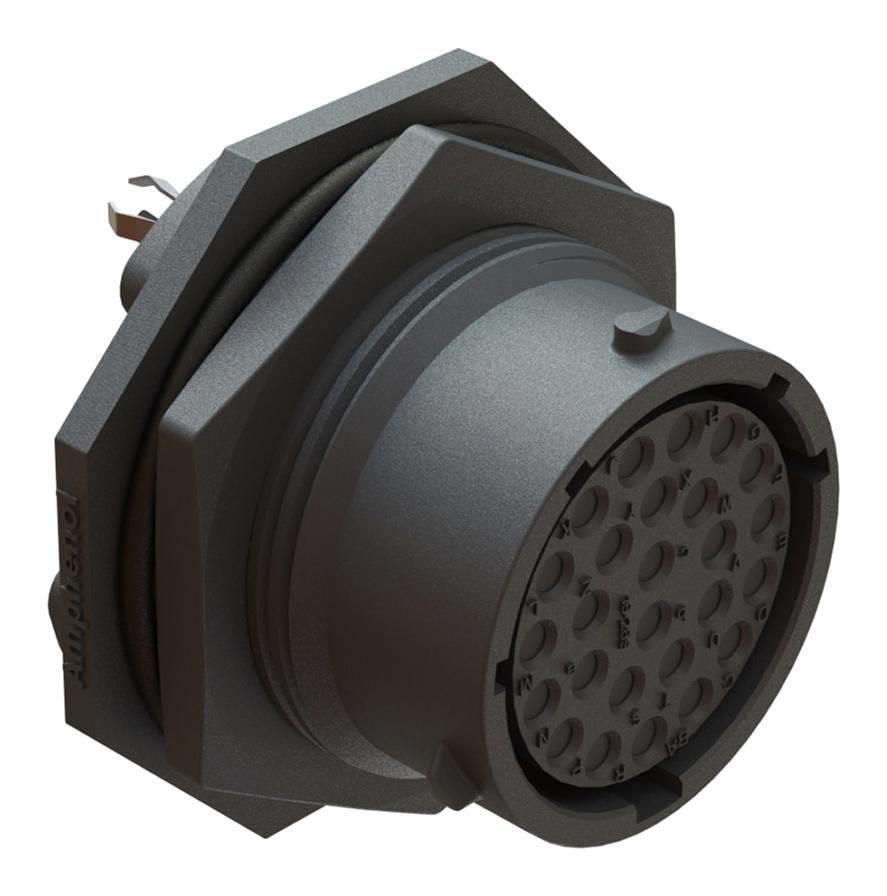 RTS716ND26S0332 CIRCULAR CONNECTOR, 26POS, RCPT, JAM NUT AMPHENOL SINE/TUCHEL