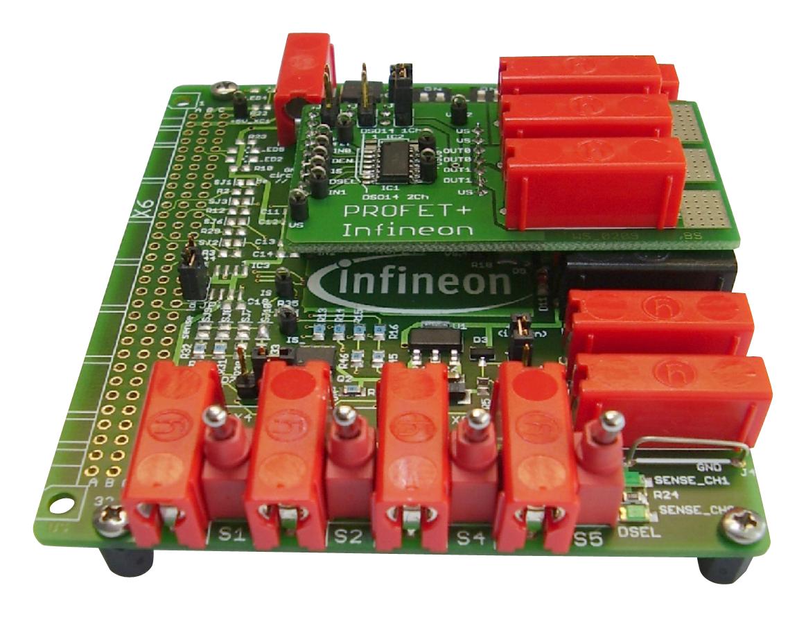 PROFETMOTHERBRDTOBO1 DEMO BOARD, HIGH SIDE / LOW SIDE SWITCH INFINEON
