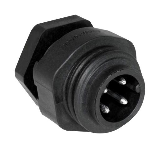 C016 10P003 810 12 CIRCULAR CONN, RCPT, 3+PE POS, JAM NUT AMPHENOL SINE/TUCHEL