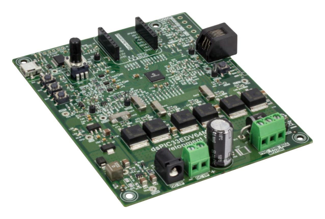 DM330027 DEV BOARD, 3PHBLDC/PMSM MOTOR CONTROL MICROCHIP