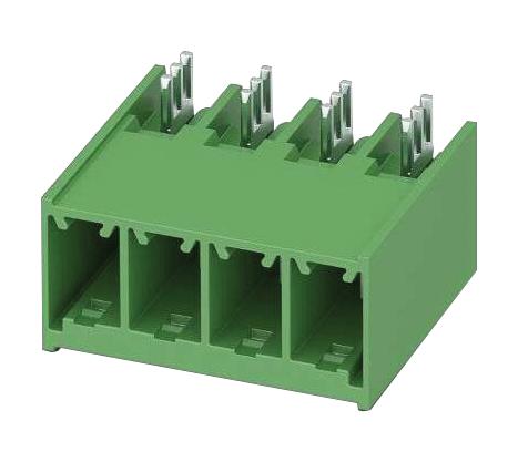 PC 6/ 3-GU-7,62 TERMINAL BLOCK, HEADER, 3POS, 41A PHOENIX CONTACT