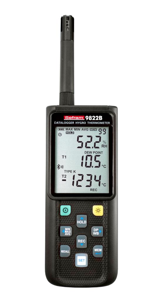 SEFRAM9822B DATA LOGGER, BLUETOOTH HYGRO-THERMOMETER SEFRAM
