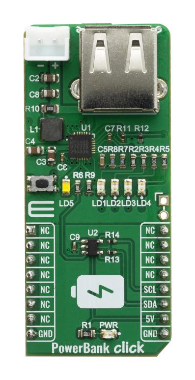 MIKROE-4082 POWERBANK CLICK BOARD MIKROELEKTRONIKA