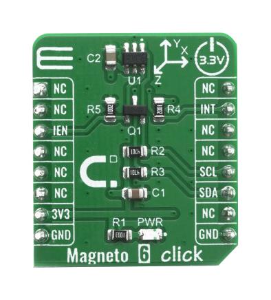 MIKROE-4139 MAGNETO 6 CLICK BOARD MIKROELEKTRONIKA