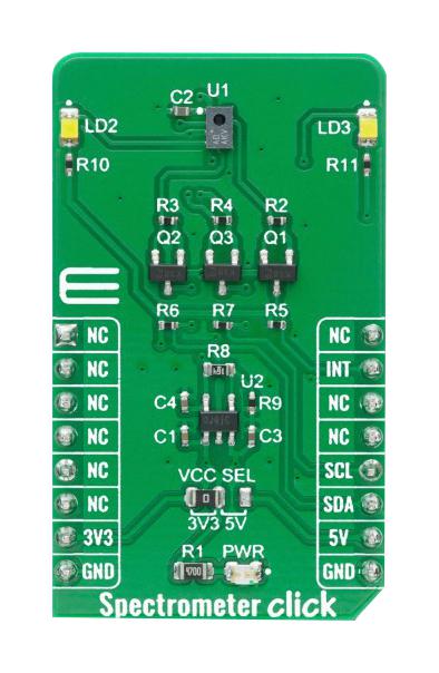 MIKROE-4165 SPECTROMETER CLICK BOARD MIKROELEKTRONIKA