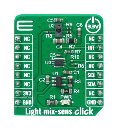 MIKROE-4148 LIGHT MIX-SENS CLICK BOARD MIKROELEKTRONIKA