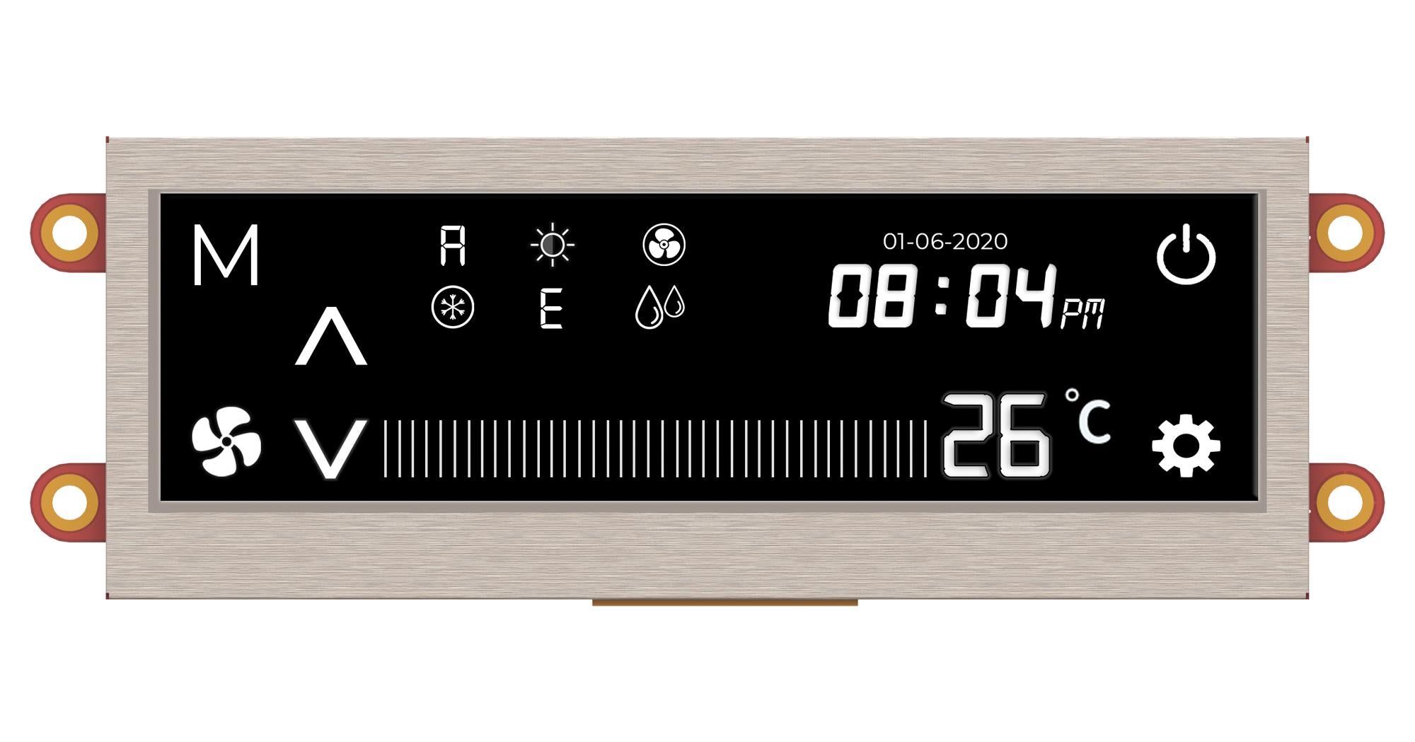 PIXXILCD-39P4 HMI PANEL, LCD TFT, 480X128P, 500CD/M2 4D SYSTEMS
