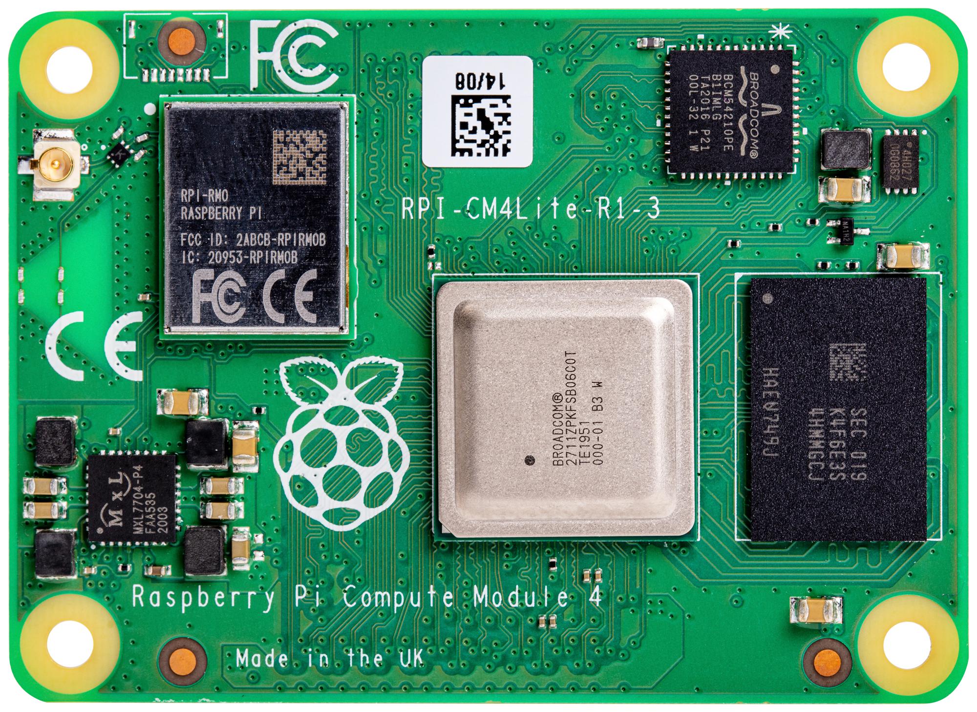 CM4104000 RPI COMPUTE MODULE 4 LITE, 4GB RAM, WIFI RASPBERRY-PI