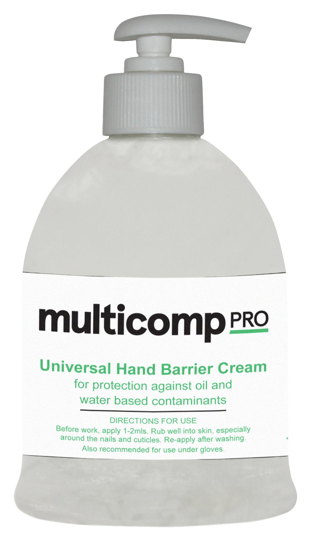 MP005007 HAND BARRIER CREAM, 500ML, PUMP BOTTLE MULTICOMP PRO