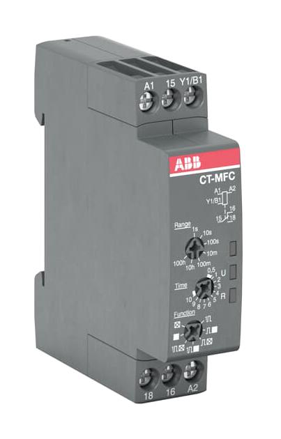 1SVR508020R0000 TIME RELAY, 0.05S-100H, MULTI, SPDT ABB