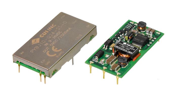 PYBJ10-Q24-S5-OD DC-DC CONVERTER, 5V, 2A CUI