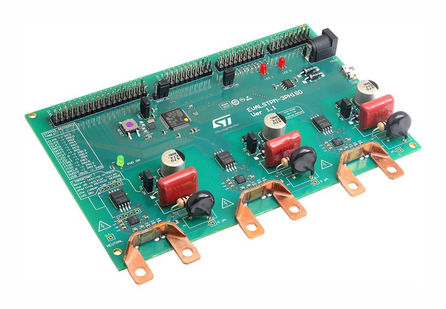 EVALSTPM-3PHISO EVAL BOARD, THREE-PHASE ENERGY METER STMICROELECTRONICS