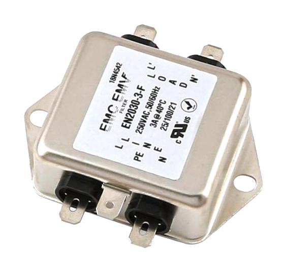 A-EN2030-10-F POWER LINE FILTER, 1 PHASE, 10A, QC UNITED AUTOMATION