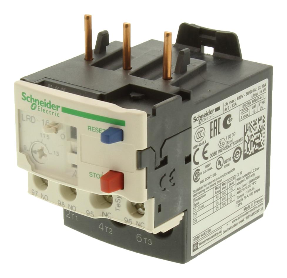 LRD16 RELAY, OVERLOAD, 9-13A SCHNEIDER ELECTRIC
