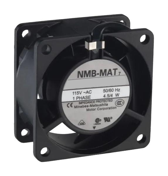 06030PB-A1L-AA-00 AXIAL FAN, 60MM, 115VAC, 7.1CFM, 28DB NMB TECHNOLOGIES