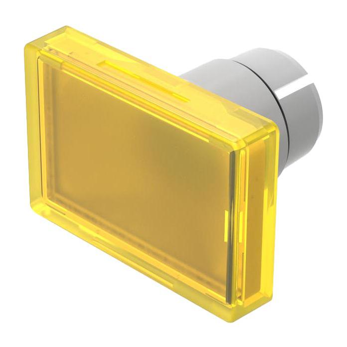 22-903.4 LENS, PLASTIC, RECTANGULAR, YELLOW EAO