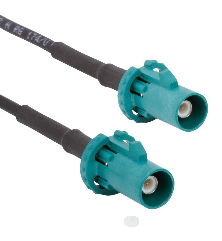 095FPZFPZSHM100 RF COAX CABLE, FAKRA PLUG-PLUG, 1M AMPHENOL RF