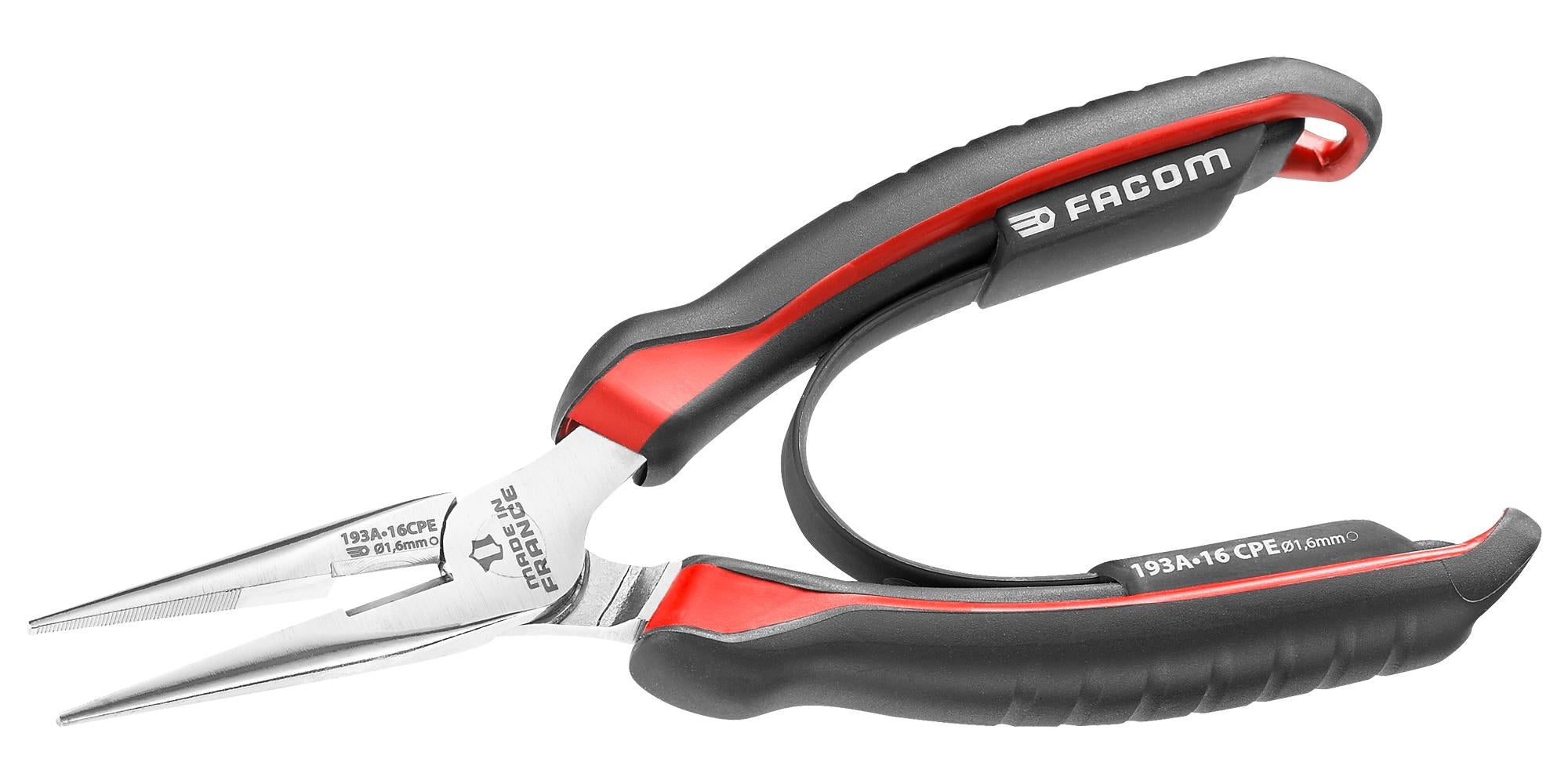 193A.16CPE PLIER, SHORT HALF ROUND NOSE, 160MM FACOM