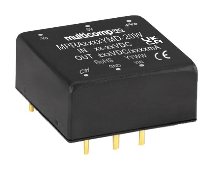 MPRA4812YMD-20W DC-DC CONVERTER, 2 O/P, 20W MULTICOMP PRO