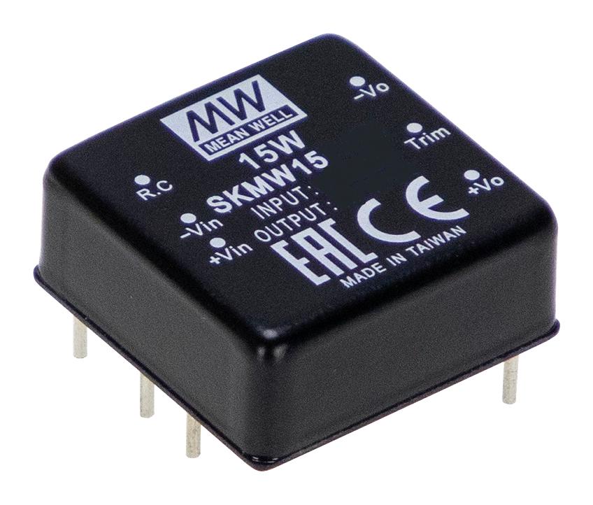 SKMW15G-15 DC-DC CONVERTER, 15V, 1A MEAN WELL