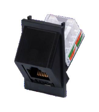 SKMC645BKPT RJ45 CONNECTOR, JACK, 8P8C, 1PORT, BLK TUK