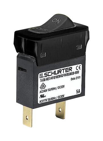 3-128-197 THERMAL CKT BREAKER, 1P, 10A/240V, PANEL SCHURTER