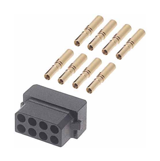 M80-8440845 CONNECTOR, RCPT, 8POS, 2ROW, CRIMP HARWIN