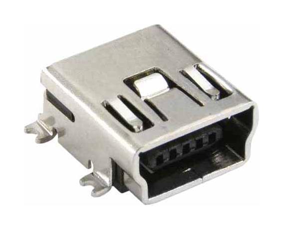 M701-340542 MINI USB, TYPE B, R/A RCPT, 5POS, SMT HARWIN