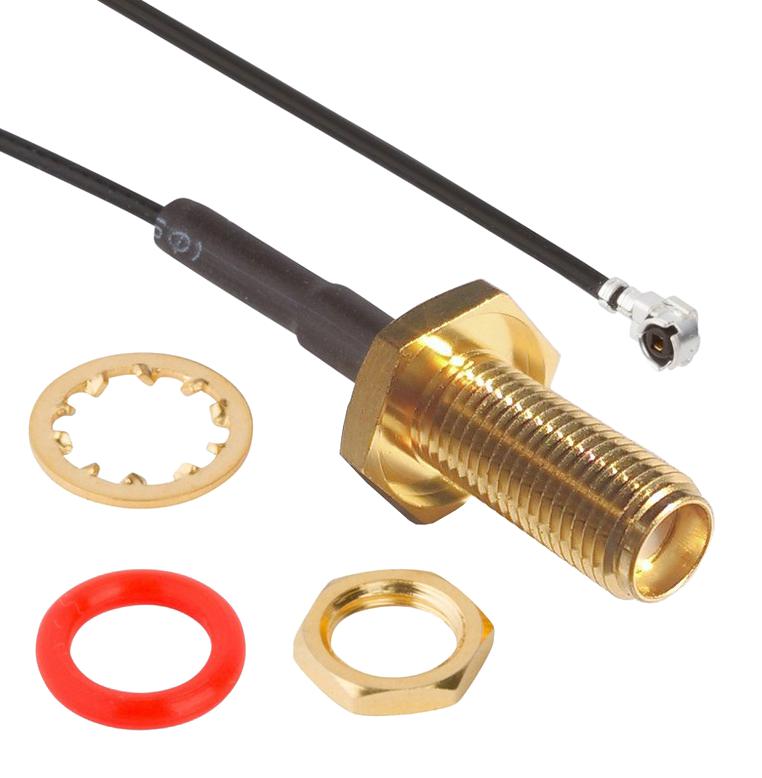 336319-12-0150 RF CABLE ASSY, AMC R/A PLUG-SMA JACK AMPHENOL RF