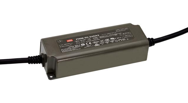 PWM-60-24DA2 LED DRIVER, CONSTANT VOLTAGE, 60W MEAN WELL