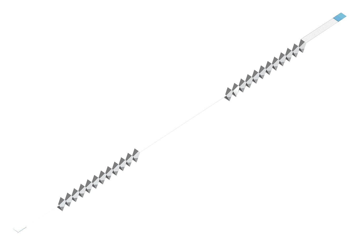 686710225001 CABLE ASSY, FFC-FFC, 10 CORE, 500MM WURTH ELEKTRONIK