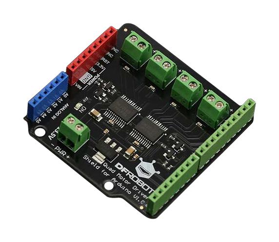 DRI0039 QUAD DC MOTOR DRIVER SHLD, ARDUINO BOARD DFROBOT