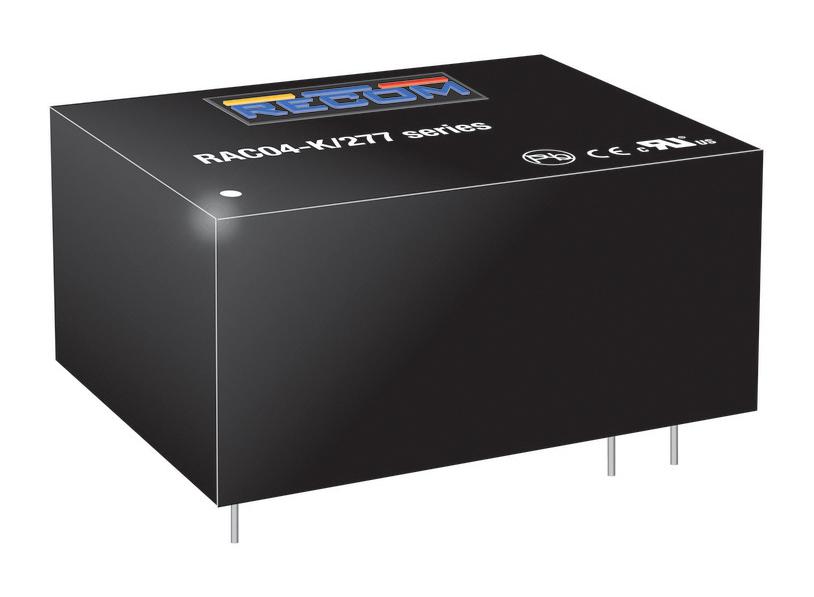 RAC04-3.3SK/277 ENCAPSULATED SMPSU 3.3V 4W RECOM POWER