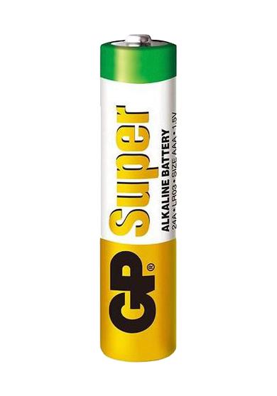 GPPCA24AS004 BATTERY, ALKALINE, AAA, 1.5V GP BATTERIES