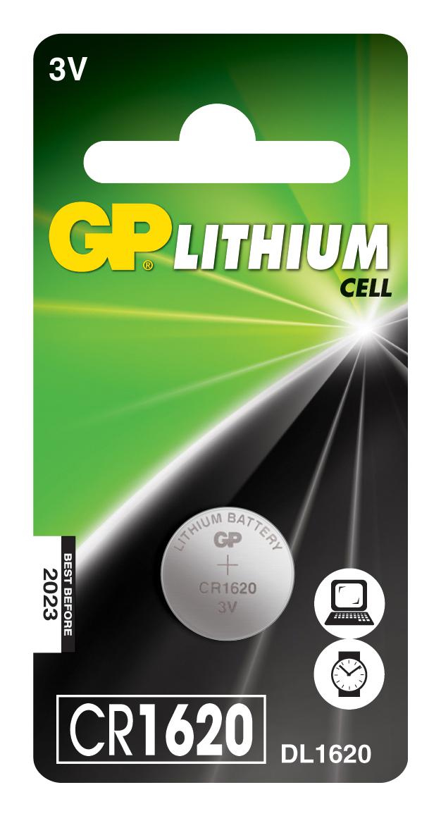 GPPBL1620032 BATTERY, LITHIUM, 3V, 78MAH GP BATTERIES