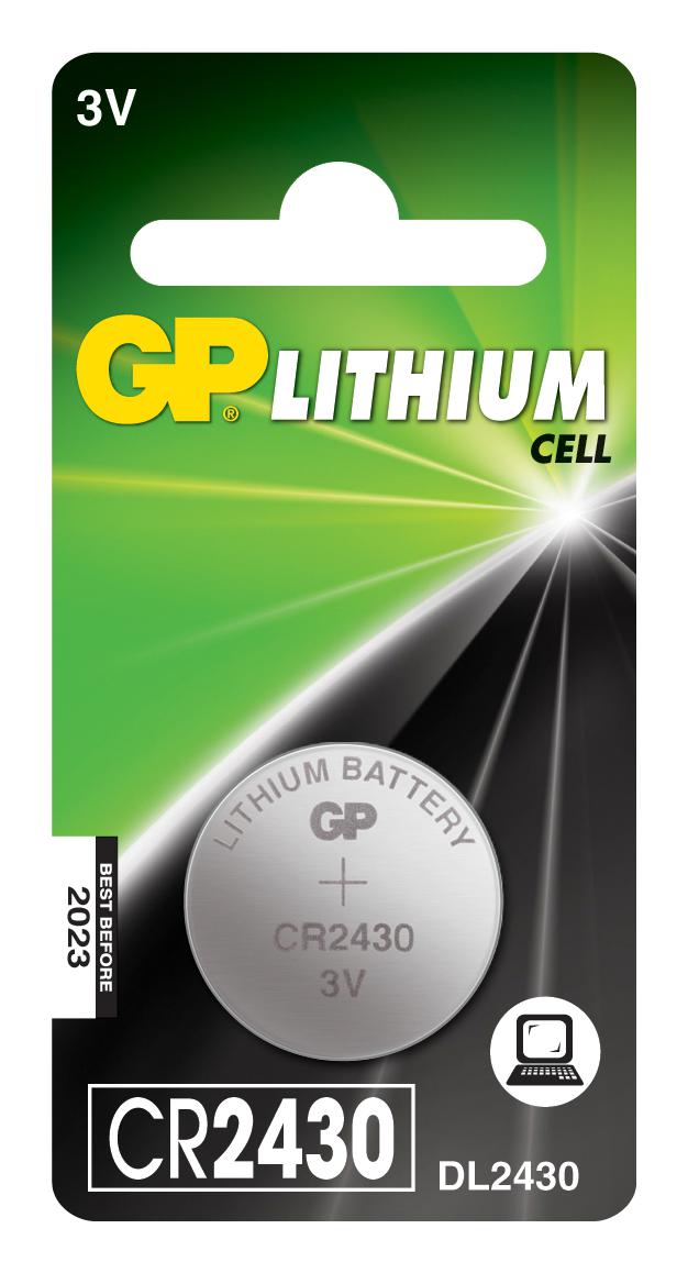 GPPBL2430052 BATTERY, LITHIUM, 3V, 300MAH GP BATTERIES