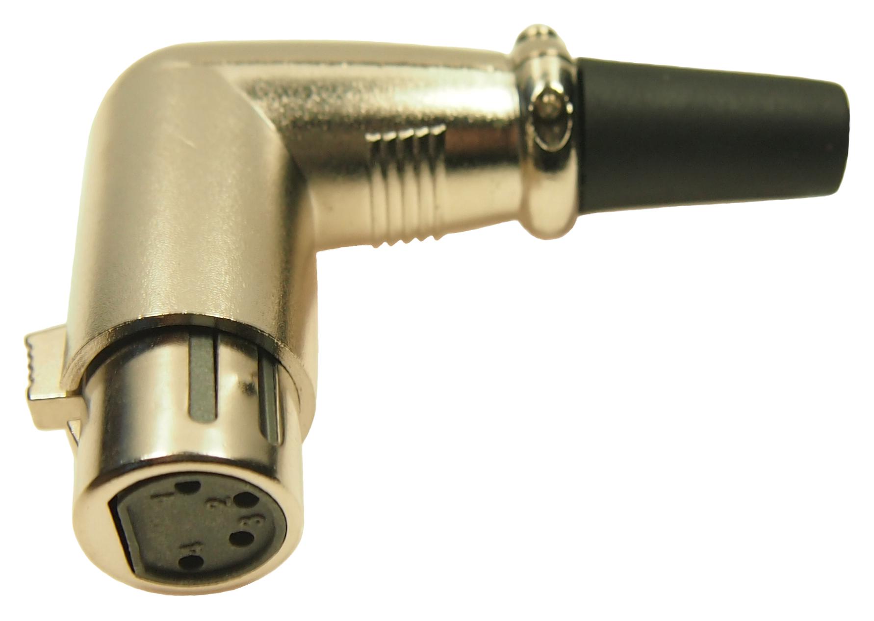 MP60954N XLR CONNECTOR, R/A PLUG, 4POS, CABLE MULTICOMP PRO