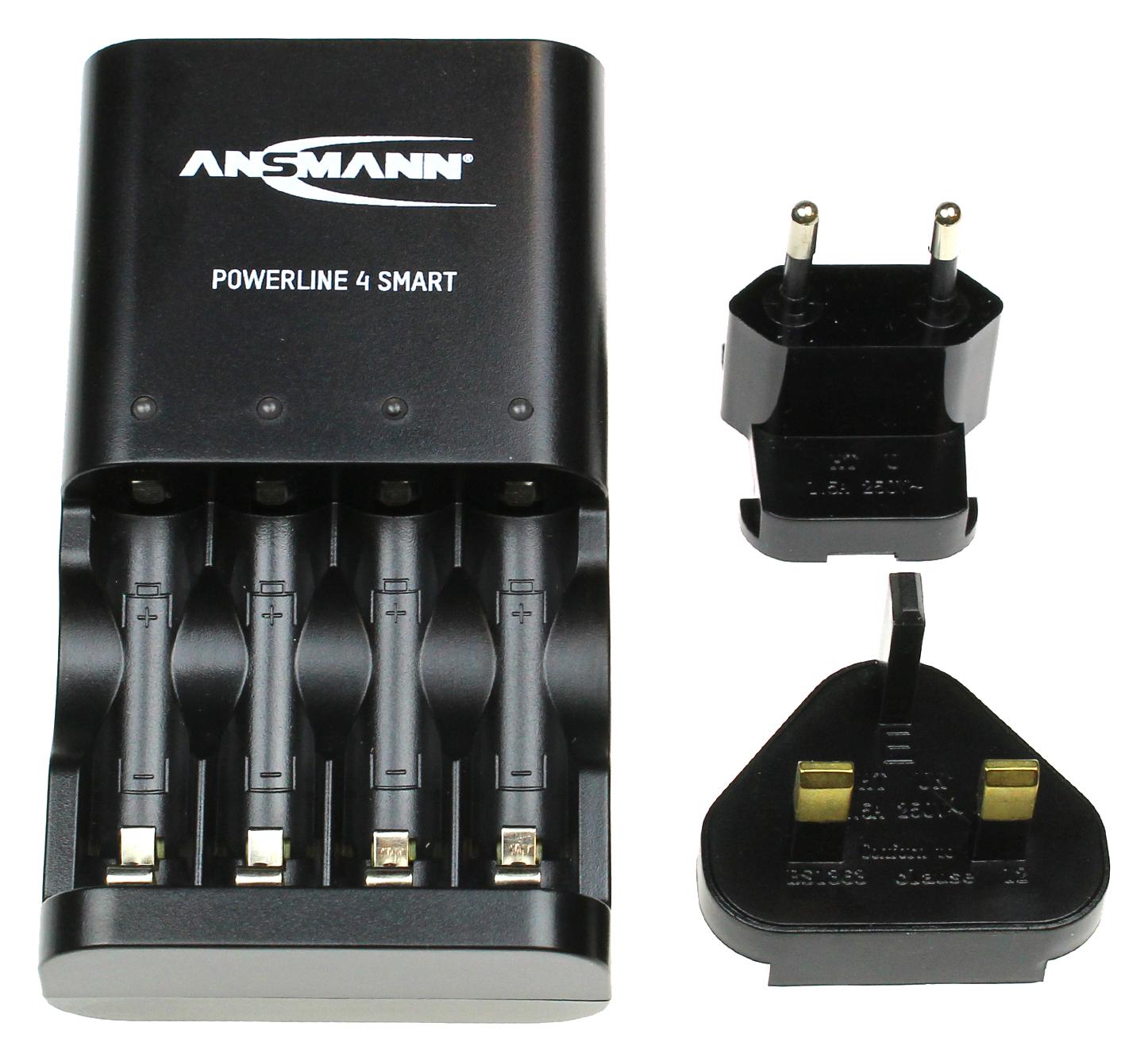 1001-0049-UK BATT CHARGER, NICD/NIMH, AAA/AA, 240VAC ANSMANN