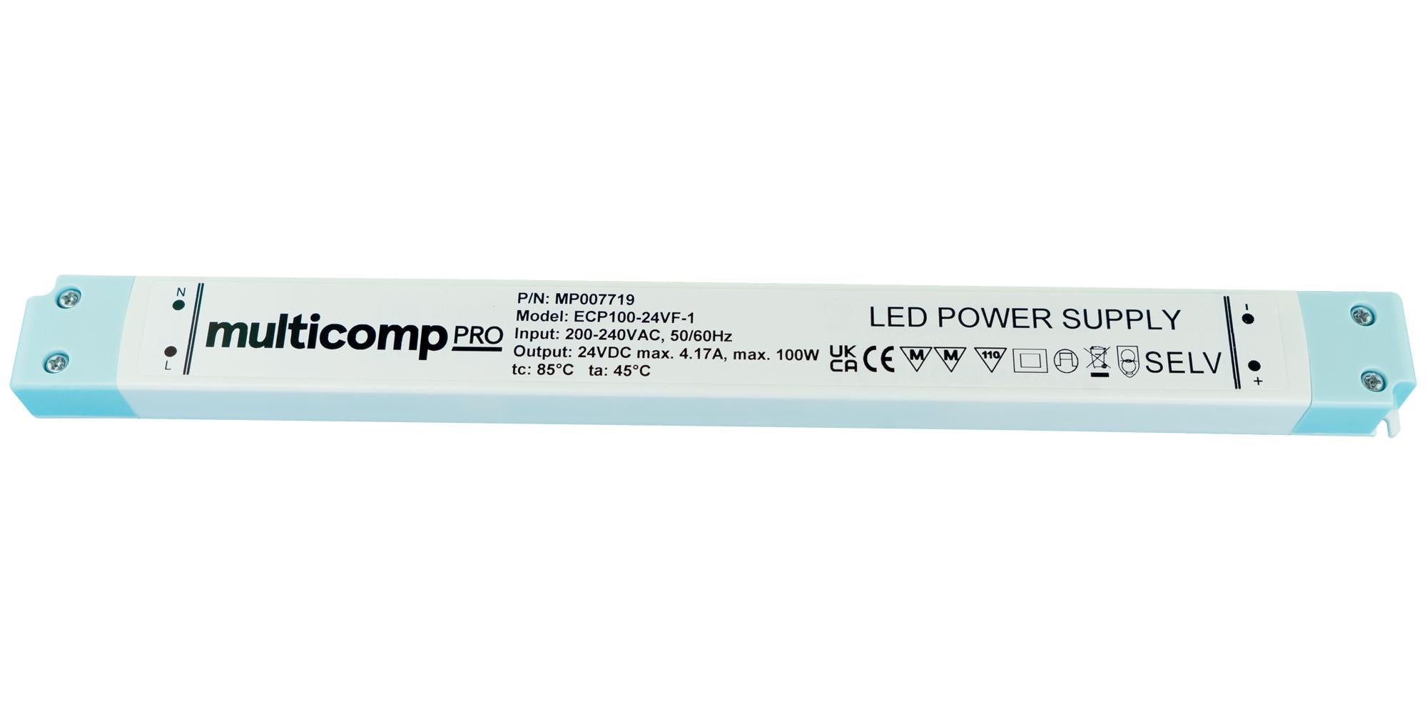 MP007719 LED DRIVER, CONSTANT VOLTAGE, 100W MULTICOMP PRO